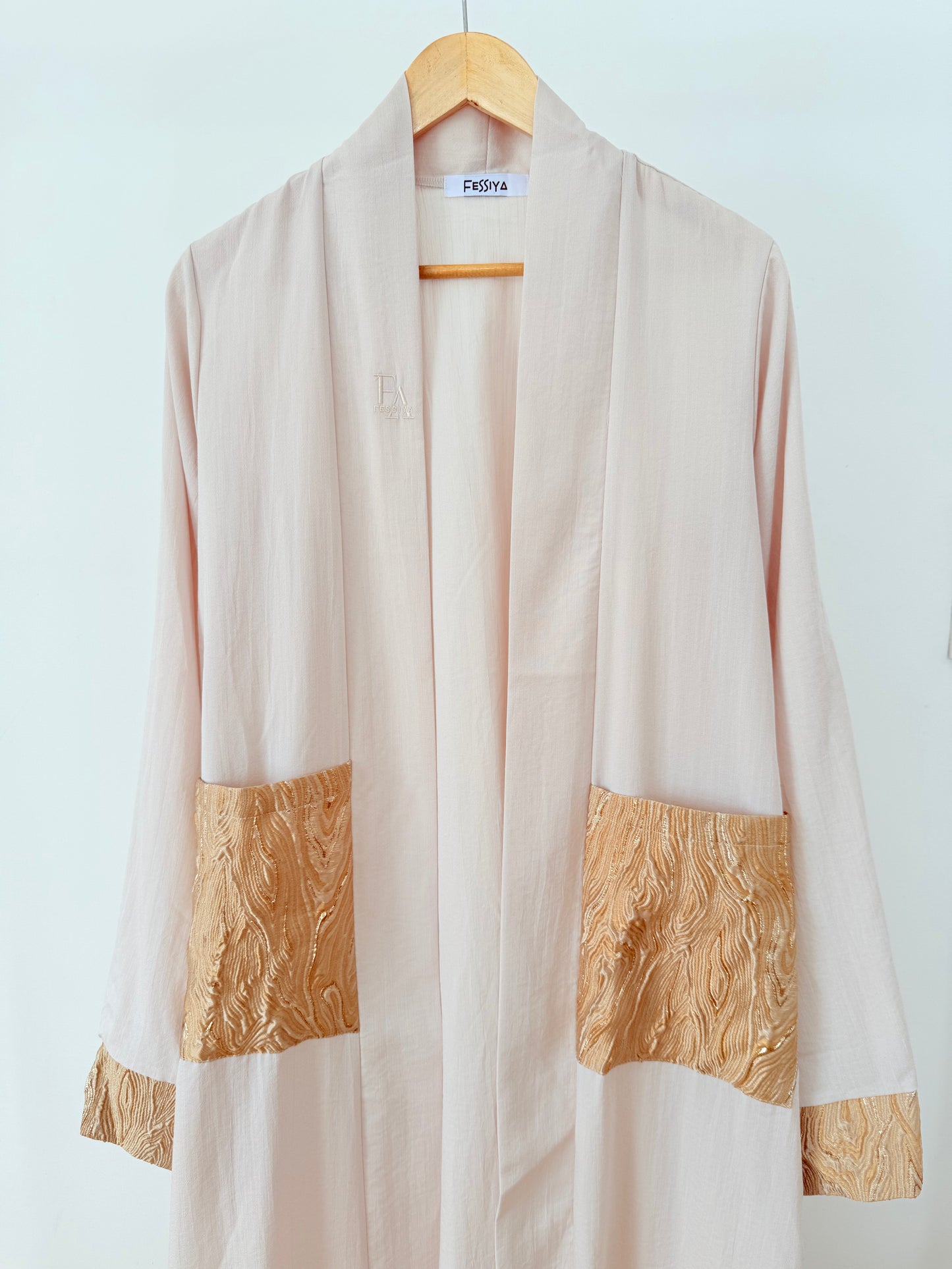 Brocade Abaya Latte